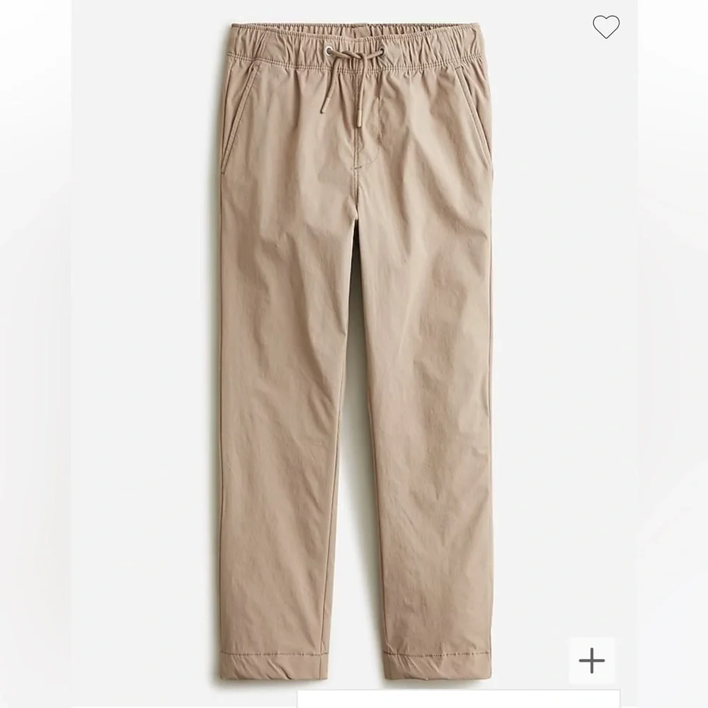 J crew boys active dock pants warm Boulder beige